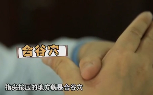 用吹风机吹胃部就能治打嗝 拇指的第一节横纹按压过来指尖按压的地方就是合谷穴—辨真伪网