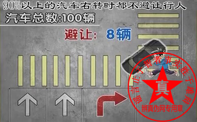 90%以上的汽车右转时都不避让行人的现象是真的。开车人加强自律的同时行人也要遵守交通法规——辨真伪网 90%以上的汽车右转时都不避让行人的现象是真的。开车人加强自律的同时行人也要遵守交通法规——辨真伪网
