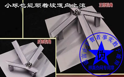 小球也能顺着坡道向上滚是假的。在生活中视错觉有很多的应用,比如摄影艺术,还有现在流行的立体画——辨真伪网 小球也能顺着坡道向上滚是假的。在生活中视错觉有很多的应用,比如摄影艺术,还有现在流行的立体画——辨真伪网