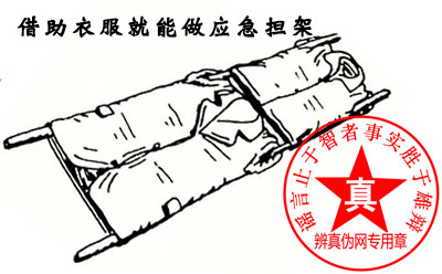 借助衣服就能做应急担架是真的——辨真伪网